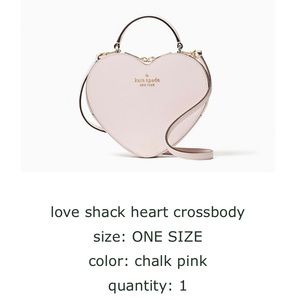 KATE SPADE PINK LOVESHACK HEART PURSE *BRAND NEW NEVER OPENED*